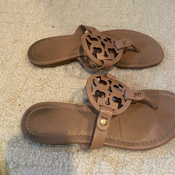 COPY - Tory Burch sandles in tan - Picture 1 of 2